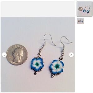 Handcrafted by seller!  Victorian inspired dangle earrings.